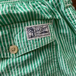 Men’s polo swim trunks, Size Large.